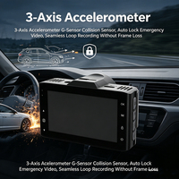 Cámara para Coche VIEVGUARB VS1132 con Monitor de Estacionamiento, Grabación en Bucle, Visión Nocturna, Sensor G, Control por Aplicación, 4K WiFi, Doble Lente, Ángulo de 120°