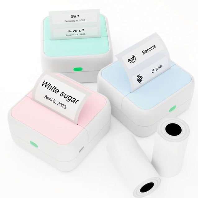 Portable Thermal Label Printer Barcode Stickers Mini Inkless Printer for Home Use Easy USB Interface 1200mAh Battery High Stock