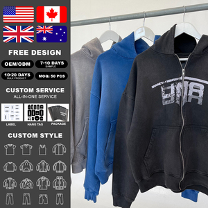 Vintage Washed 100% Cotton Heavyweight Loose Fit Streetwear Casual Oversized Sweatshirt Unisex Urban Fashion Custom Hoodie - Product Image 2