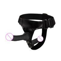 BANSEY Harnais flexible et portable en silicone liquide, jouet de pegging double face pour couples, nouveauté pour adultes