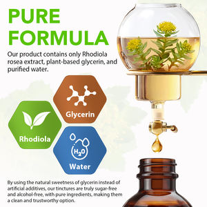 SOLOTREE Vegan <span class=keywords><strong>Rhodiola</strong></span> <span class=keywords><strong>Rosea</strong></span> Oral Sıvı Takviyesi Yabani Organik <span class=keywords><strong>Rhodiola</strong></span> <span class=keywords><strong>Rosea</strong></span> Ekstresi Damlaları Rahatlama Desteği İçin - Product Image 5