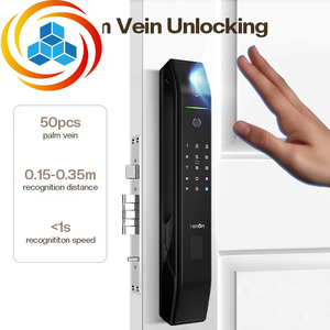 Cerradura de Puerta Inteligente con Huella Dactilar Totalmente Automática Tenon D7pro, Cuerpo de Aluminio, Tarjeta de Memoria, Teclado Digital WiFi, Apertura por Vena de la Palma - Product Image 2