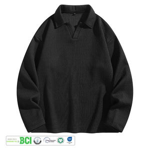 Sudadera Unisex de Algodón Grueso con Cierre de Cremallera y Manga Corta, Personalizable con Logotipo, Color Sólido, Estilo Francés, ODM - Product Image 1