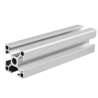 Profilé en alliage d'aluminium industriel, norme européenne OB3030N2, tube carré à fente scellée double face, série 6000, pour banc de travail et découpe