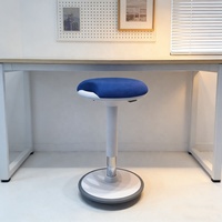Tabouret ergonomique moderne en tissu, réglable en hauteur pneumatiquement, plusieurs hauteurs au choix, pivotant, avec poignée de transport, pour salle à manger et hôtel