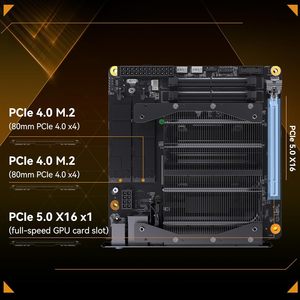 MINISFORUM BD795i SE ITX Motherboard AMD <strong>Ryzen</strong> <strong>9</strong> 7945HX 16C/32T 5.4GHz PCIe 5.0 X16 Slot 8K Triple Output /DP/USB-C Business - Product Image 3