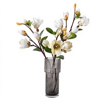 Fleur de Magnolia Artificielle Nordique en Soie, Branche Florale pour Mariage, Décoration Intérieure, Accessoire Hôtelier