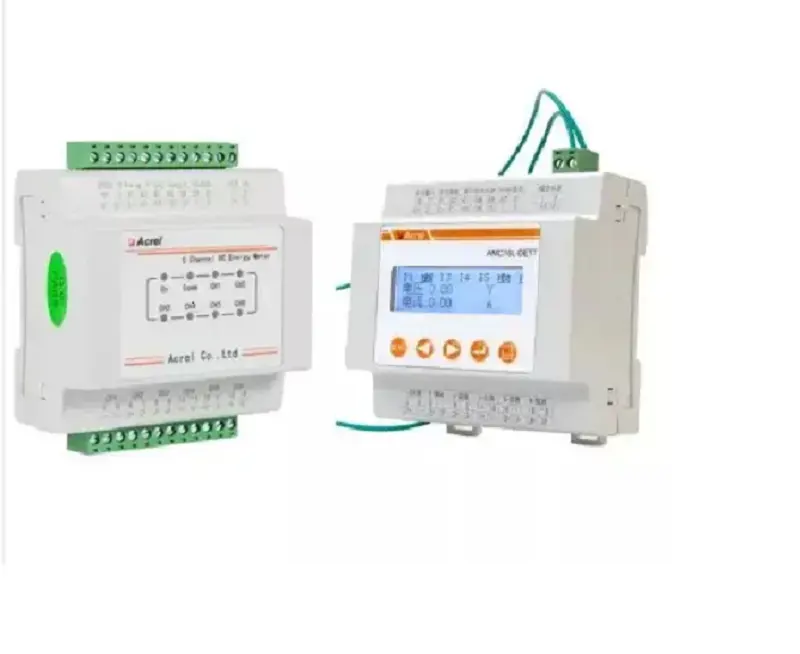 Acrel AMC16L-DETT DC kWh Meter 6 kênh LCD hiển thị RS485 cho 5 gam di động tháp Trạm điện giám sát