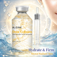 Kit de Soins Anti-Âge et Nourrissant GZ : Sérum Ampoule Visage au Peptide de Soie GHK CU Rose, PDRN et Collagène, Essence Protéinée de Soie