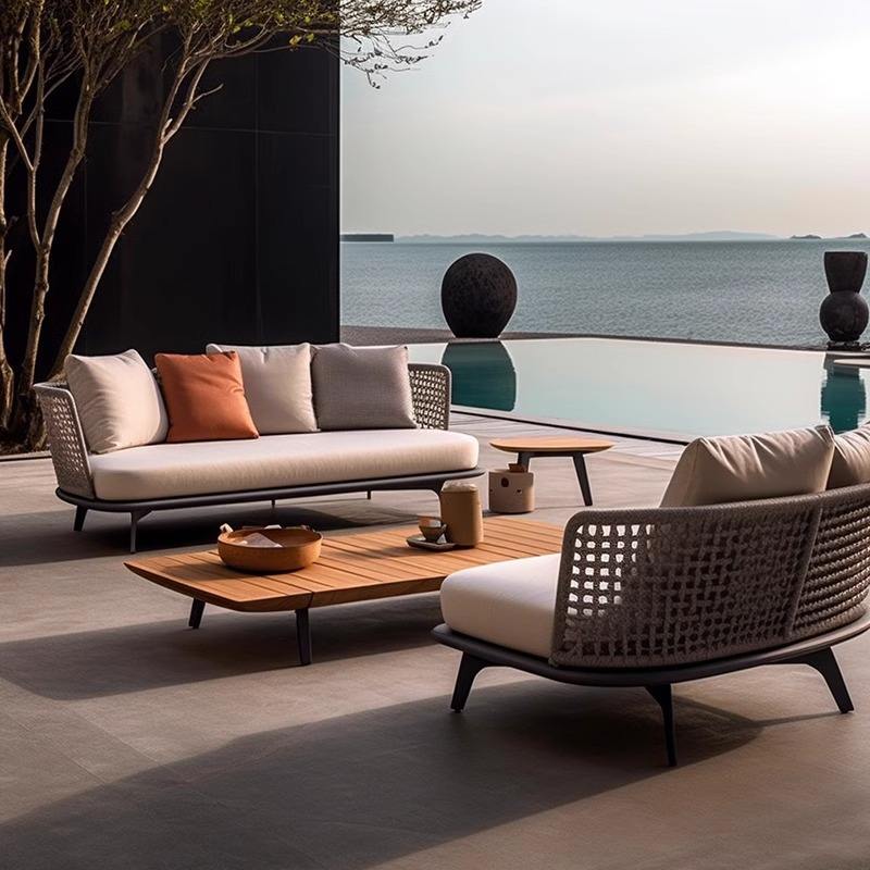 Conjunto completo 1 (sofá individual, sofá doble, mesa de centro)