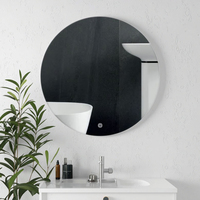 Miroir mural en métal et verre de conception moderne fait à la main, taille et forme personnalisées, utilisation à domicile et en hôtel, décoration