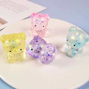 Mini-ours en caoutchouc à la maltose, à thème Aurore, à rebond lent, remplis de sirop, jouets anti-stress fournis par le fabricant, vente en gros - Product Image 3