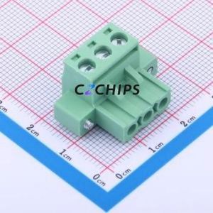 2ETYKM-5.0-03P-14-100AH Plug-in Terminal Block P=5mm Connector Plug Screw Fixing 1x3P 5mm - Product Image 1