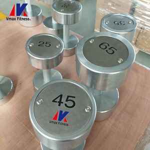 Mancuernas de Acero Inoxidable Cromadas Giratorias Comerciales de 2.5 kg a 100 kg con Aumento de 2.5 kg para Gimnasio - Product Image 6