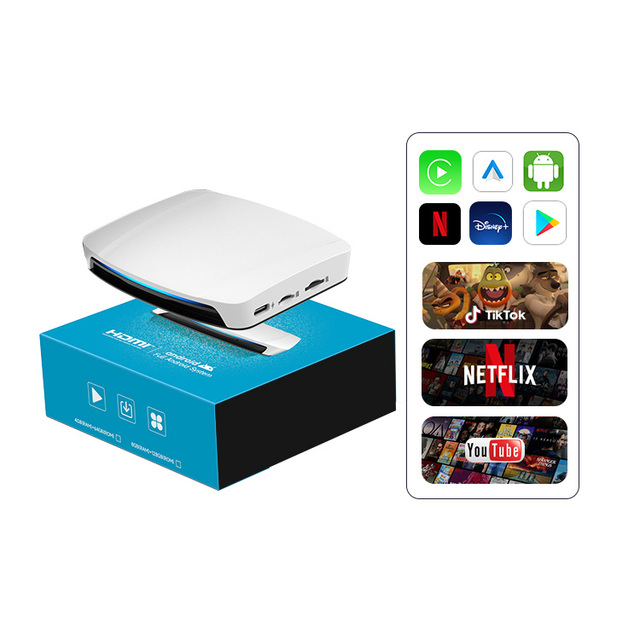 Fast Shipping Make Carlinkit Android 13 8G 128Gb Ai Box Tbox UHD 6225 Chip Tv Carplay HDMI Box for Youtube Netflix Car Play