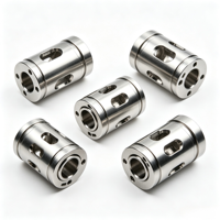 Accessoires pour machines CNC : raccords de tournage de précision en acier inoxydable avec brochage et pour usinage