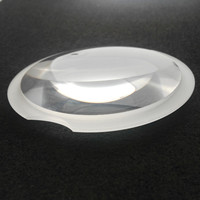 Accessoires d'éclairage de jardin à LED Moule en verre borosilicate Broyage 102mm Lentille optique biconvexe
