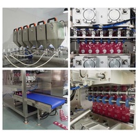 Machine d'emballage verticale automatique à 6 voies pour le remplissage et le scellage de sachets à 4 côtés, avec moteur pour matériaux liquides/pastés