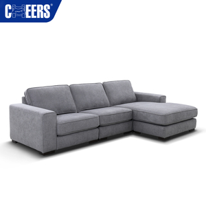 MANWAH CHEERS Canapé Modulaire Surdimensionné en L Moderne Convertible en Tissu pour Salon, Ensemble de Canapé-Lit - Product Image 1