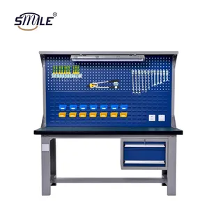 CHNSMILE Custom Sheet Metal Fabrication Garage Series Storage Cabinet Combination Steel Tool Tables Workbench With Drawers