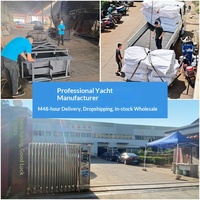 Perahu Motor & Speedboat Fiberglass Berkecepatan Tinggi untuk Dua Orang dengan Konsumsi Bahan Bakar Rendah untuk Olahraga dan Penggunaan Luar Ruangan
