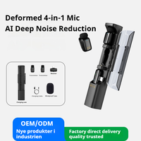 Microfono Lavalier Wireless Type-C per Creatori di Contenuti, Vlog e Podcast, Mini Microfono a Clip con Cancellazione del Rumore AI, Portatile