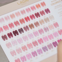ZRKGEL LADAI Gel de Construction Transparent Nude 60 Couleurs Sans TPO ni HEMA, Gel de Base Caoutchouc pour Salon de Manucure, Vente en Gros, Gel Longue Durée à Prix Compétitif