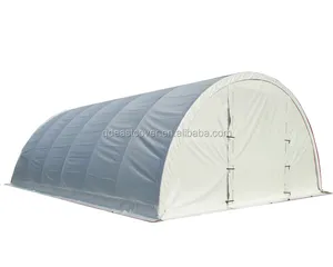 SS304015 Single Trussed Galvanized Steel Tube Frame Dome Storage Shelter