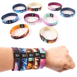 Pulsera elástica y pulsera de tela de poliéster de moda de alta calidad para eventos publicitarios - Product Image 5
