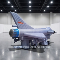 Modèle d'avion gonflable de chasse J-10 personnalisé pour l'affichage de la publicité