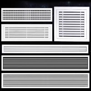 Griglie in alluminio bianco montaggio incasso <span class=keywords><strong>aria</strong></span> <span class=keywords><strong>condizionata</strong></span> sfiato ABS in plastica tipo ventilazione esterna registri griglie - Product Image 4