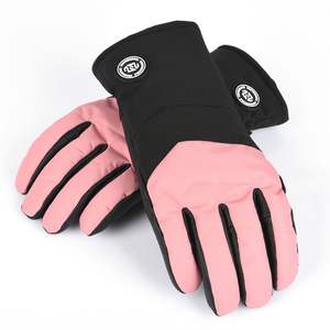 Guantes Impermeables de Esquí para Mujer, Guantes Rosas para Mujer, Guantes de Trabajo y Esquí de Cuero Premium - Product Image 3