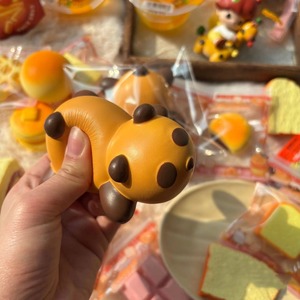 Kawaii Hyper-Realistic 8.5cm Fluffy Bear Bread PU <b>Slow</b>-<b>Rise</b> <b>Squishy</b> Toys Stress Relief Gift for Kids Adults Wholesale Toys - Product Image 2