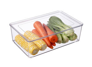 Buzdolabı organizatör gıda kapları büyük ölçekli plastik kutu organizatör mutfak saklama kutuları ve kutuları olmadan kapak tipi 2 - Product Image 3