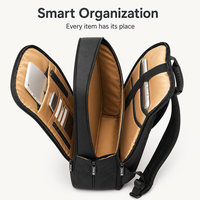 Fabricant de sacs à dos OEM, sac à dos pour ordinateur portable en nylon multi-compartiments avec bandoulière réglable pour le bureau, les voyages, hommes et femmes