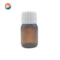 Bouteilles en verre de qualité alimentaire de 30 ml, 60 ml, 100 ml avec bouchons à vis, bouteilles en verre ambré transparent pour sirop contre la toux