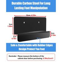 Support de fixation pour pied de meuble en acier au carbone, personnalisé, pour estampage industriel, avec clip de support de charnière, support de maintien pour pliage de tôle, OEM/ODM, finition poudrée
