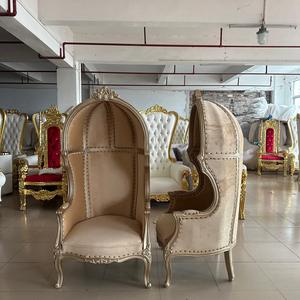 <span class=keywords><strong>Sedie</strong></span> Reali di Lusso per Matrimoni, Trono Nuziale con Schienale Alto e Braccioli, <span class=keywords><strong>Sedie</strong></span> e Divani Trono Oro e Bianco - Product Image 5