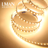 Bande lumineuse LED pour décoration intérieure, haute luminosité, plaque nue, IP65, 8 mm, 120 LED/m, DC24V, 10W/m, SMD2835