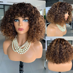 Perruques Moins Chères Cheveux Vierge Couleur Piano pour Femmes Noires Gros Ombré Miel Brésilien 100% Cheveux Humains Perruques Lace Front HD - Product Image 5