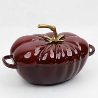 Pot à tomates en fonte émaillée moderne et durable, directement de l'usine, compatible four et lave-vaisselle, pour la cuisine domestique