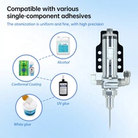 Vanne de pulvérisation de revêtement conforme à haute fréquence, à atomisation de précision, contrôlée par PLC, entraînée par moteur, UV, garantie 1 an