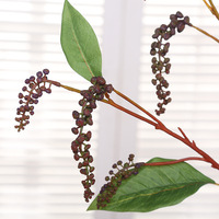 Tige de baies artificielles suspendues de 78 cm, branche réaliste de fruits artificiels pour décoration florale de mariage, remplissage de vases et décoration intérieure