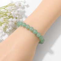 Bracelet en pierres précieuses naturelles de 8 mm, bracelet en cristal de guérison, bracelet simple et artistique, cordon élastique, cadeau unisexe