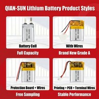 Vente directe d'usine, batterie au lithium série 12V QS501520-140mAh 3.7v rechargeable