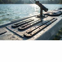 Support de canne à pêche ultra-plat sur rail coulissant pour équipement de surf robuste, fixation sur pont, avec kit de vis et accessoires OEM personnalisé
