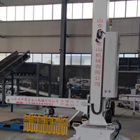 Machine de palettisation robotisée automatique pour boîtes en carton, machine d'emballage à bras robotique, machine de palettisation robotisée à colonne unique