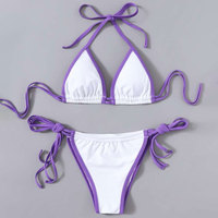 Huili vente en gros maillot de bain personnalisé femmes maillots de bain mode Sexy lier Bikini soutien-gorge push-up bain Bandeau maillot de bain