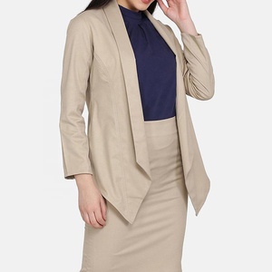 ZNA Best Quality Stylish Open Front Fashion <strong>blazer</strong> Sets Elegant Office Lady Wear Skirt Suit Business Suit - Product Image 3