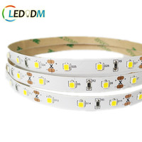 Pita led strip LED kustom 12V 24V SMD 2835 60LED/M 5M/rol warna tunggal 6500k 3000k 4000k rgb lampu Strip LED 2835 60D